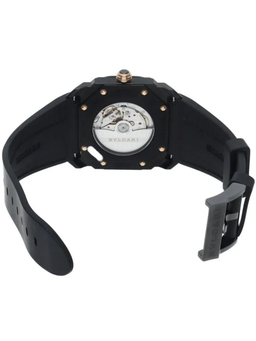 Bvlgari Octo Ultra Nero Watch 41 SS Rubber Black